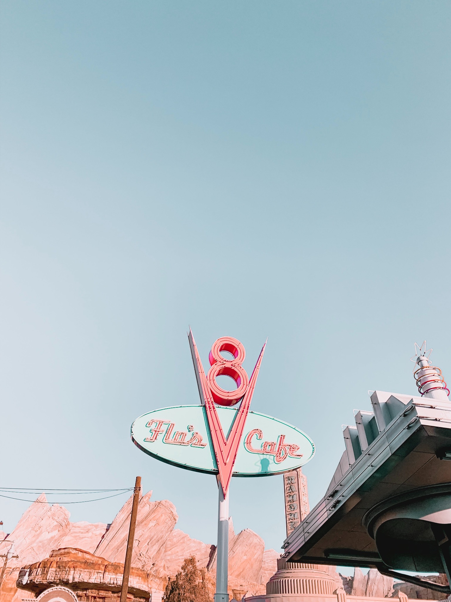 Flo’s V8 Cafe in Cars Land at Disney California Adventure